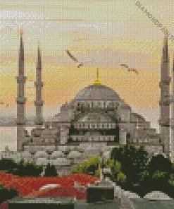 Blue Mosque Diamond Painting