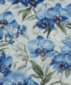 Blue Orchid Diamond Painting