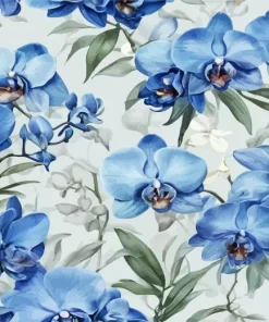 Blue Orchid Diamond Painting