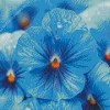 Blue Pansy Flowers Diamond Painting