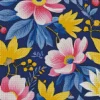 Blue Pink And Yellow Flowers Diamond Painting