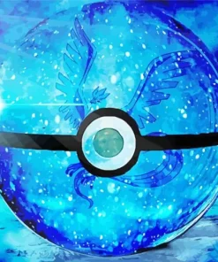 Blue Pokeball Diamond Painting