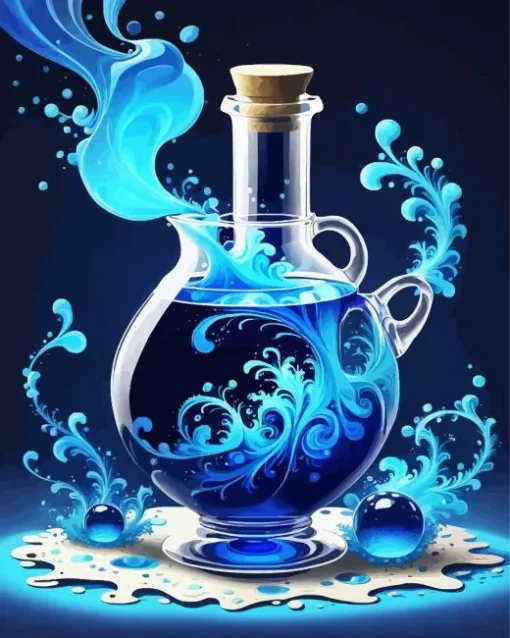 Blue Potion Diamond Painting