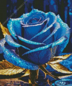 Blue Rose Diamond Painting