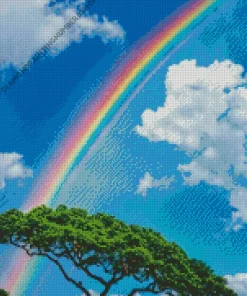 Blue Sky Rainbow Diamond Painting