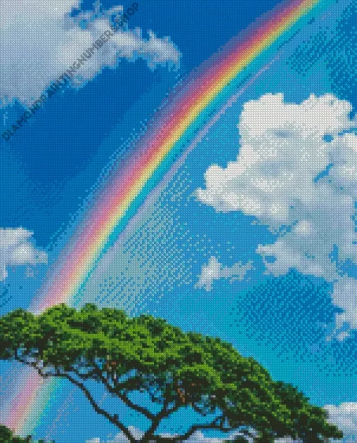 Blue Sky Rainbow Diamond Painting