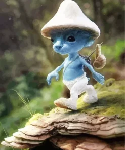 Blue Smurf Cat Diamond Painting