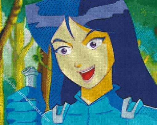 Blue Totally Spies Diamond Painting