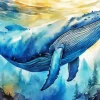 Blue Whale Art Diamond Painting