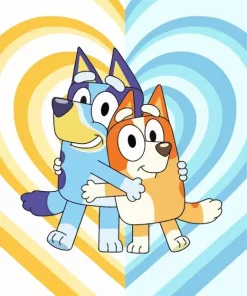 Bluey and Bingo Diamond Painting