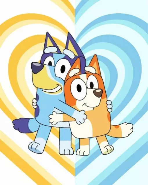 Bluey and Bingo Diamond Painting