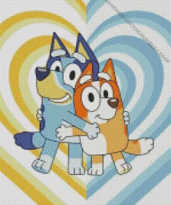 Bluey and Bingo Diamond Painting