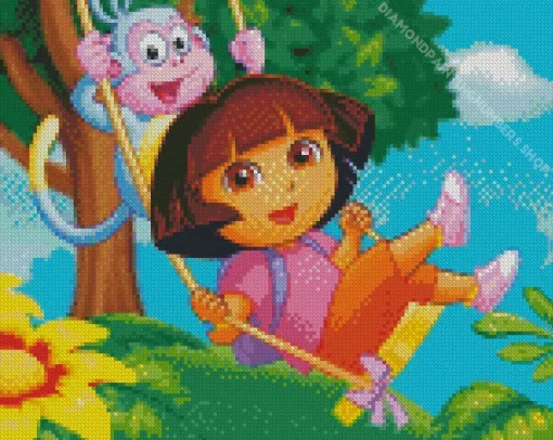 Boots And Dora Diamond Painting