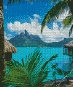 Bora Bora Huts Diamond Painting