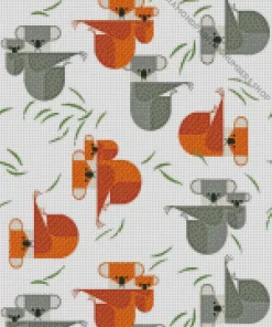 Charley Harper Koala Diamond Painting