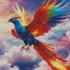 Colorful Bird Flying Diamond Painting