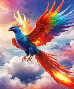Colorful Bird Flying Diamond Painting