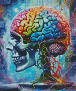 Colorful Brain Art Diamond Painting
