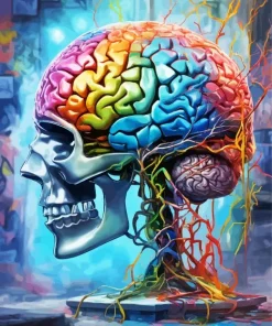 Colorful Brain Art Diamond Painting