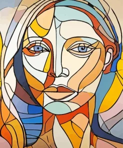 Colorful Cubism Lady Diamond Painting