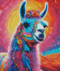 Colorful Llama Diamond Painting