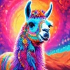 Colorful Llama Diamond Painting