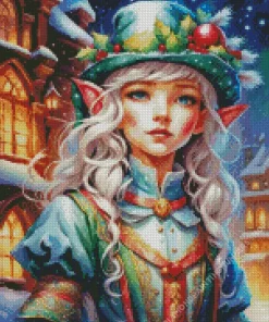 Cool Elf Christmas Art Diamond Painting