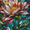 Cool Flower Stained Glass Diamond Painting