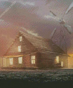 Courage the Cowardly Dog House Diamond Painting