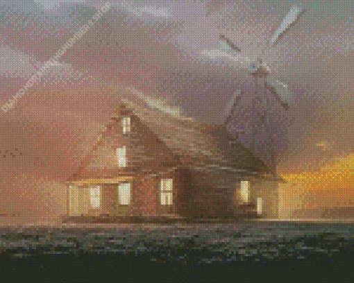 Courage the Cowardly Dog House Diamond Painting