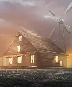 Courage the Cowardly Dog House Diamond Painting