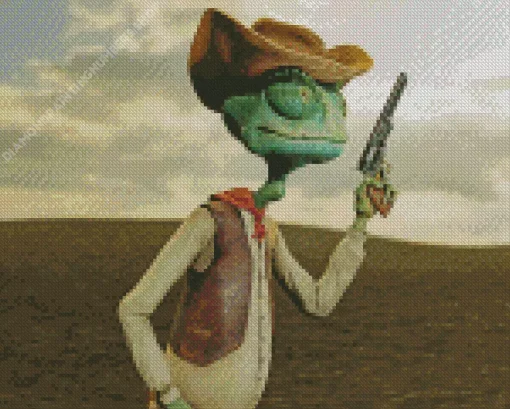 Cowboy Rango Diamond Painting