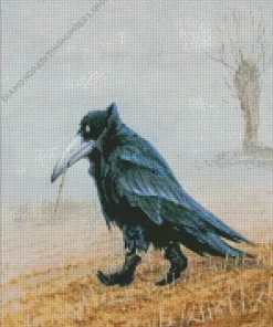 Crow Wearing Boots Diamond Painting