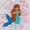Cute Blue Mermaid Diamond Painting