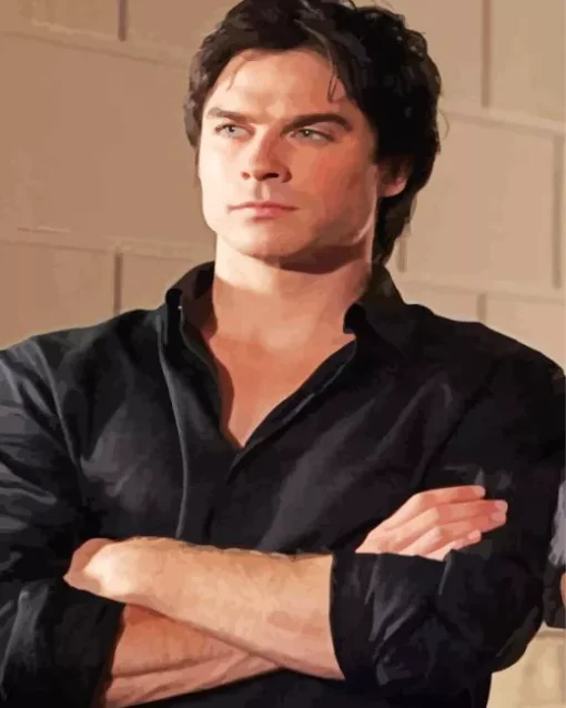 Damon Salvatore Diamond Painting