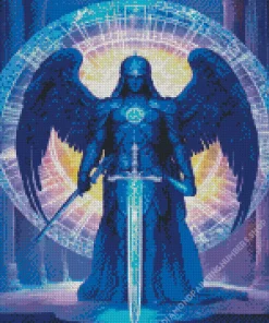 Dark Guardian Angel Diamond Painting