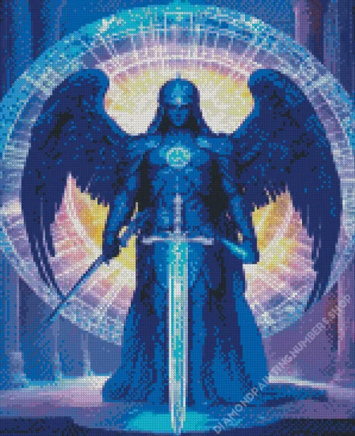 Dark Guardian Angel Diamond Painting