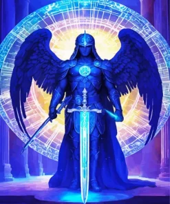 Dark Guardian Angel Diamond Painting
