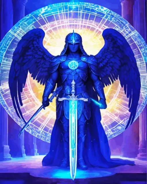 Dark Guardian Angel Diamond Painting