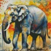 Elephant Water Color Diamond Painting