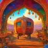 Fantasy Gypsy Caravan Diamond Painting