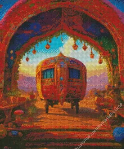 Fantasy Gypsy Caravan Diamond Painting