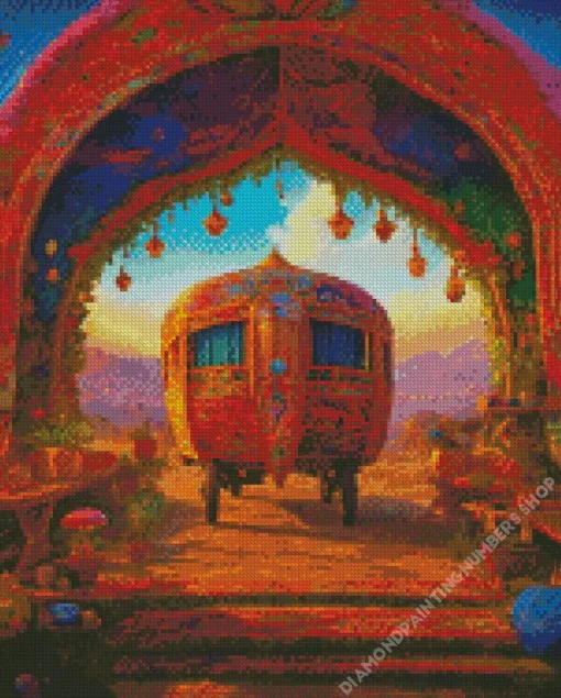 Fantasy Gypsy Caravan Diamond Painting