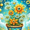 Flower Pot Diamond Painting