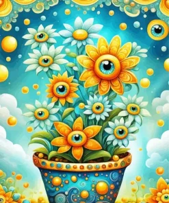 Flower Pot Diamond Painting