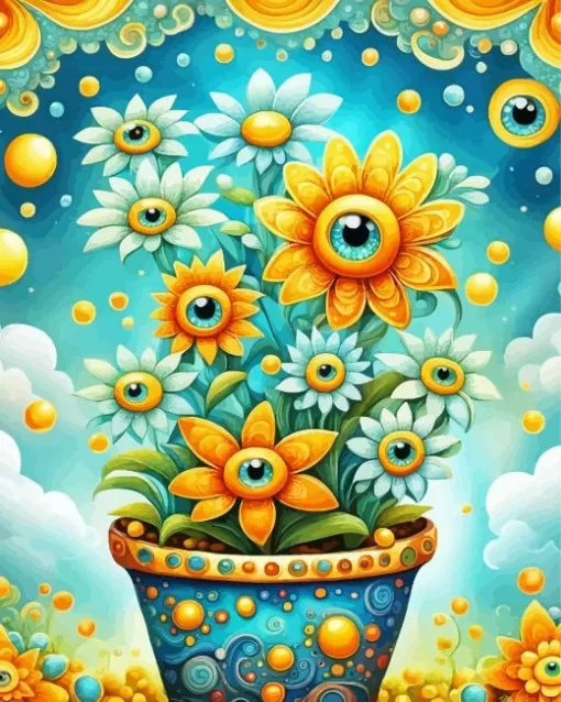 Flower Pot Diamond Painting