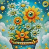 Flower Pot Diamond Painting
