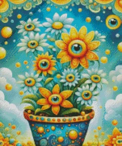 Flower Pot Diamond Painting
