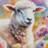 Fluffy Lamb Diamond Painting