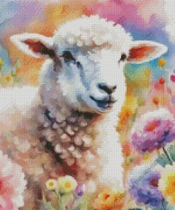 Fluffy Lamb Diamond Painting